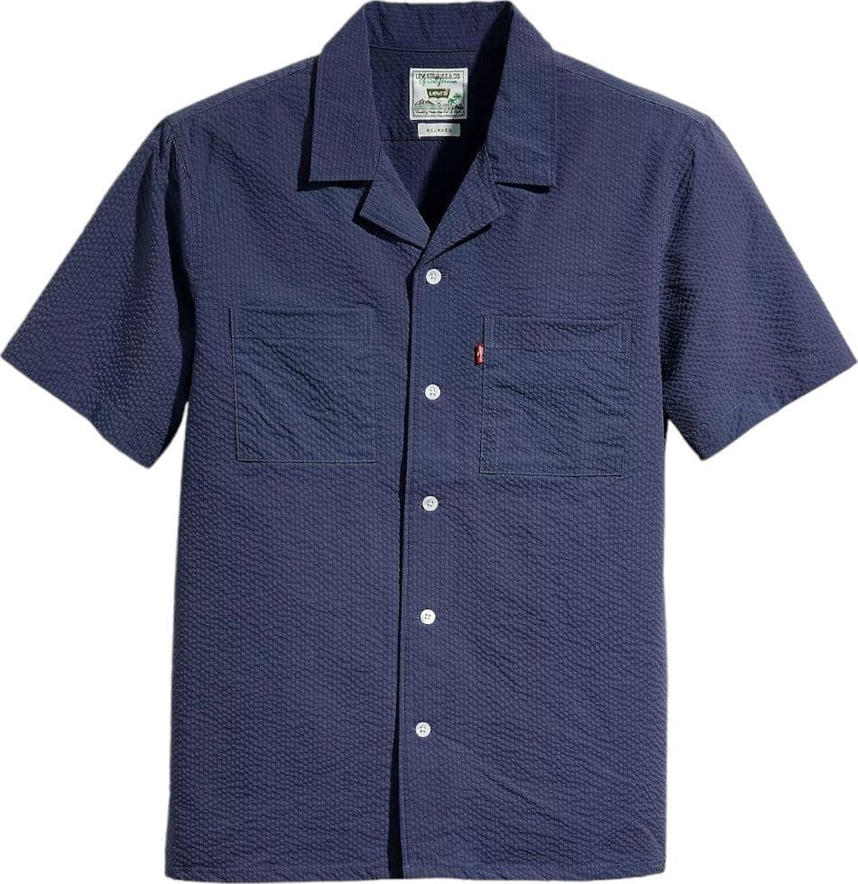 Levi's camicia blu mancia corta A8457-0001 - 5