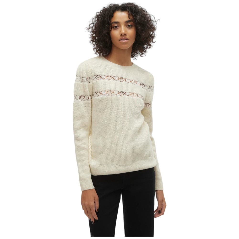 Vero Moda pullover panna con ricami Ea Lace 10310975 - 6