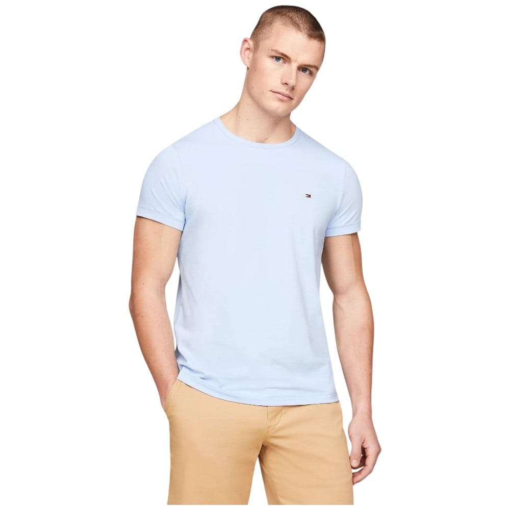 Tommy Hilfiger t-shirt slim celeste MW0MW10800 - 2