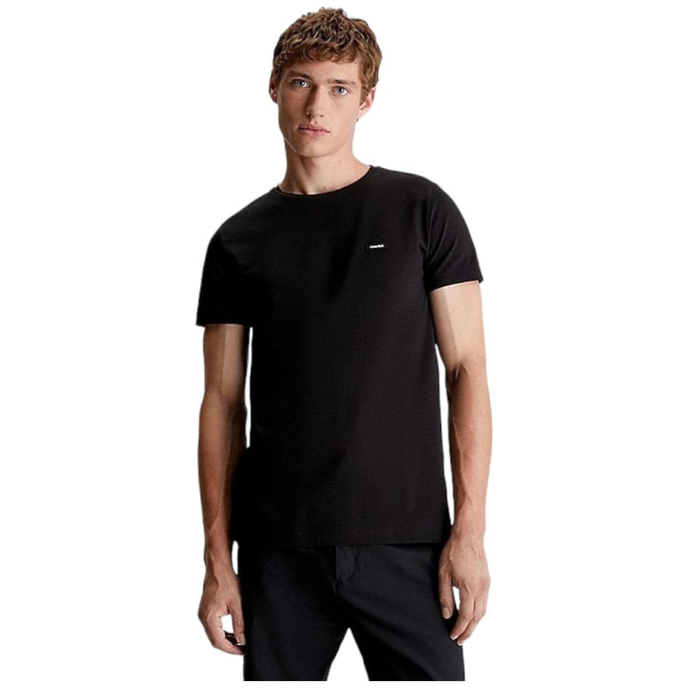 Calvin Klein t-shirt nera stretch slim fit K10K112724