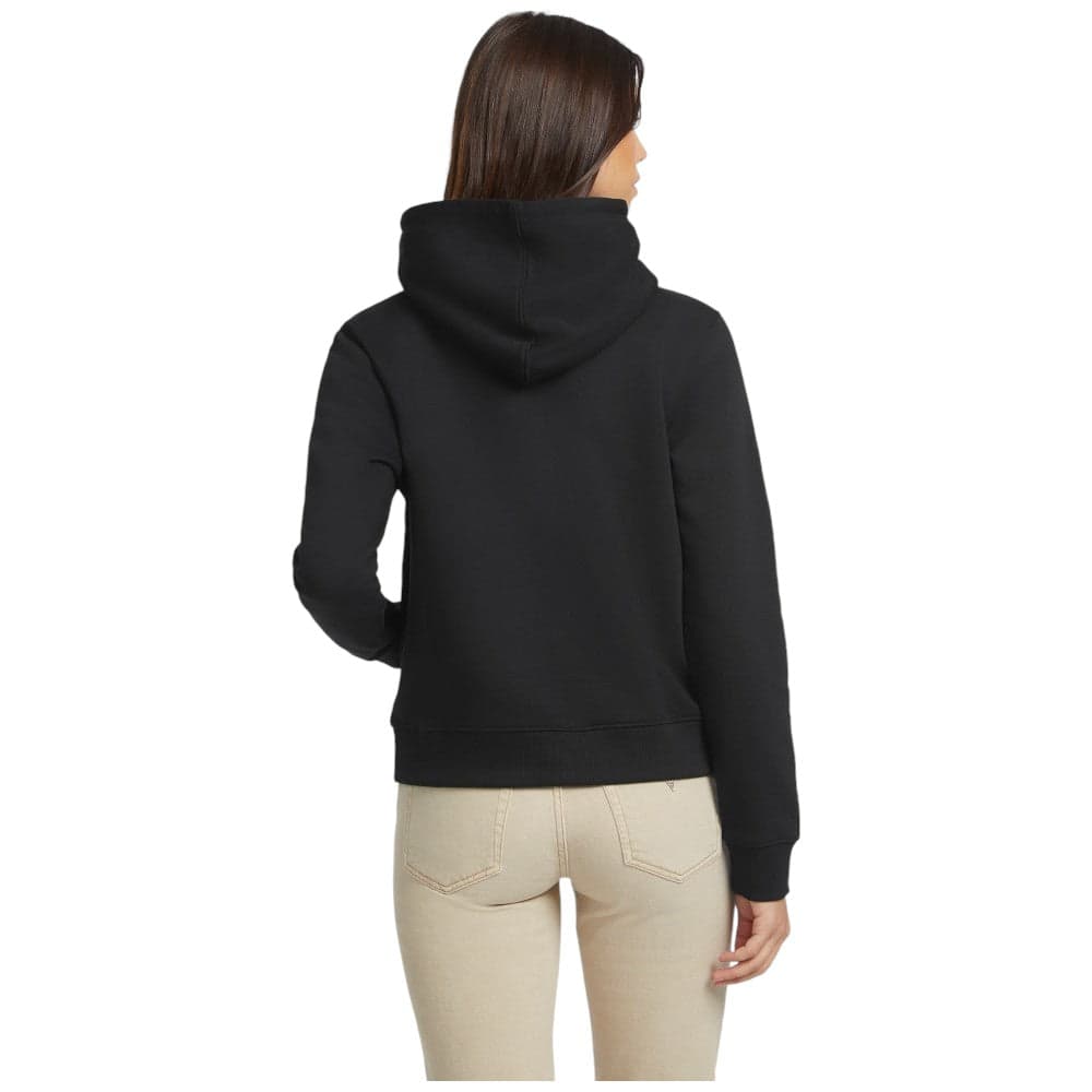 Guess felpa nera cappuccio mini logo W4YQ04KC811JBLK - 4