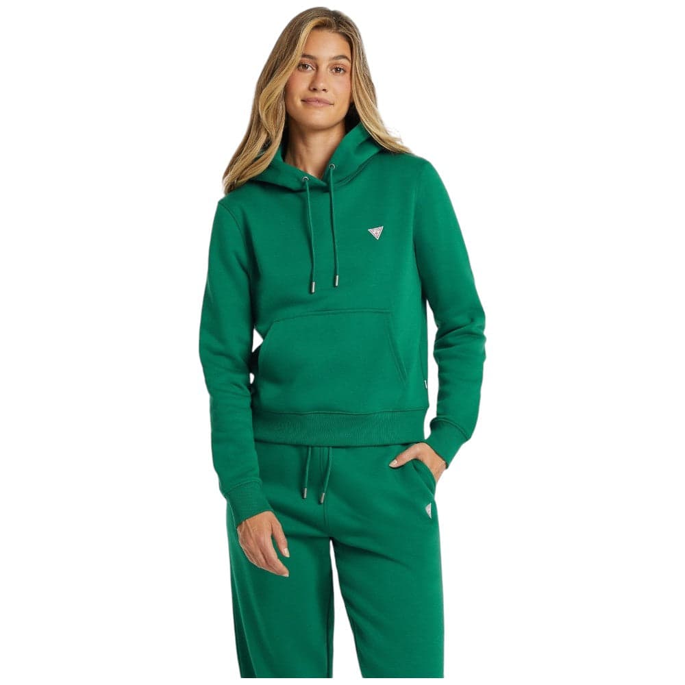 Guess felpa verde cappuccio mini logo W4YQ04KC811G8ET - 7