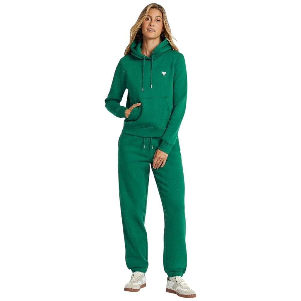Guess felpa verde cappuccio mini logo W4YQ04KC811G8ET - 2