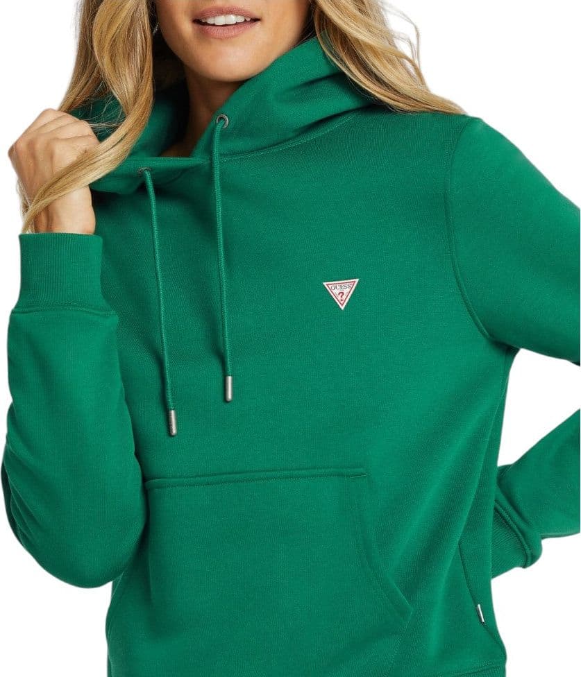 Guess felpa verde cappuccio mini logo W4YQ04KC811G8ET - 3