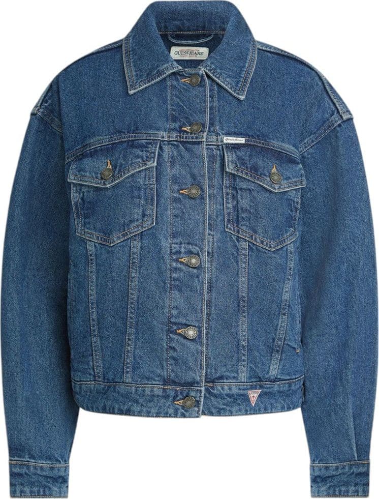 Guess Jeans giubbino jeans oversize trucker W4YN56D5CC3M3DW - 6