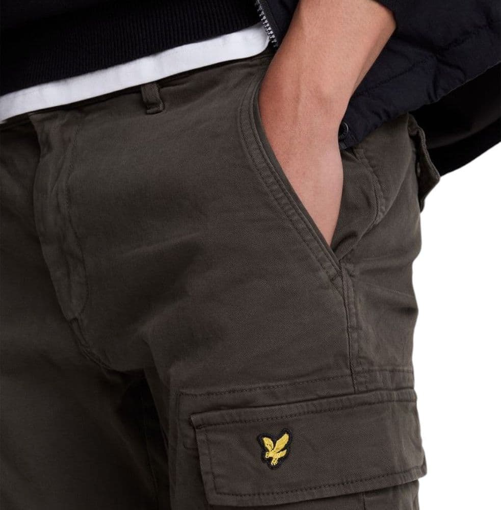 Lyle & Scott pantalone cargo verde TR2109ITA - 4