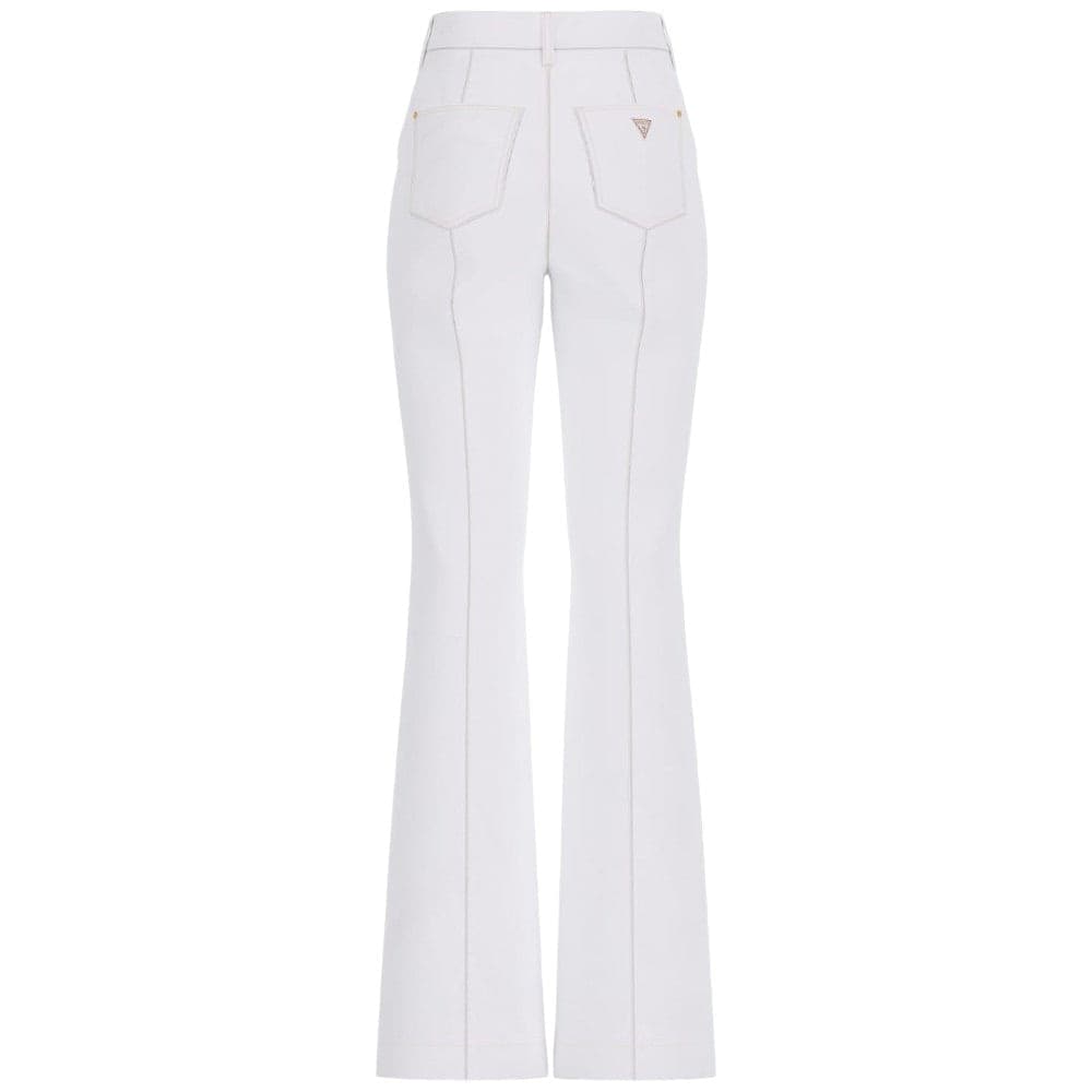 Guess pantalone svasato bianco New Faye W4BA0P WFQYB G012 - 2