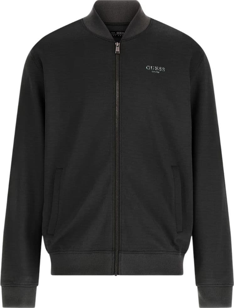 Guess felpa zip nera logo iridescent  M4YQ15 KCBR2 - 3