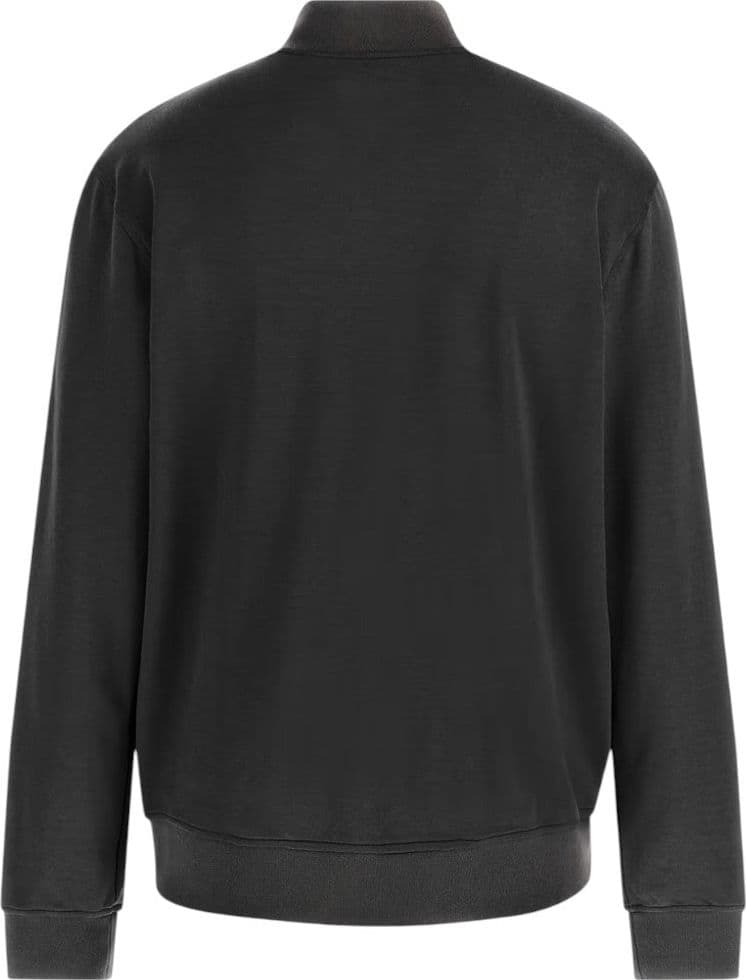 Guess felpa zip nera logo iridescent  M4YQ15 KCBR2 - 2