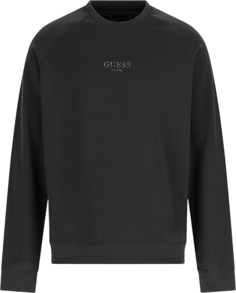 Guess felpa nera logo iridescent  M4YQ14 KCBR2 - 4