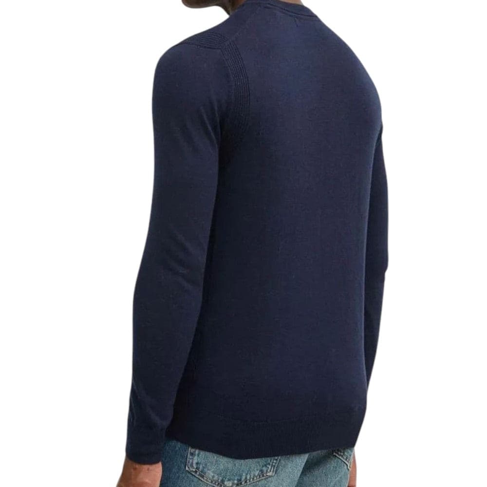 Guess pullover blu logo jacquard Edgar M4BR06 Z3H82 G7V2 - 3