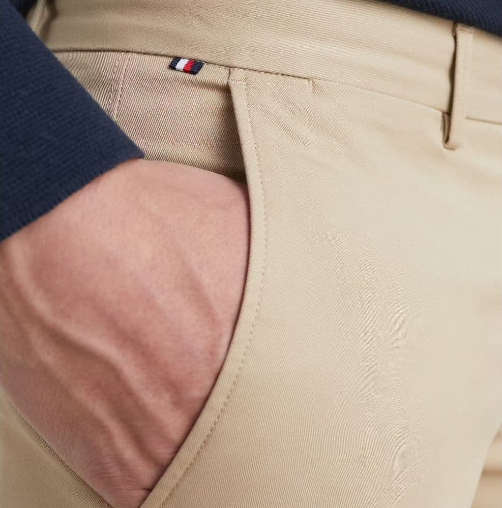 Tommy Hilfiger pantaloni chino Bleecker beige MW0MW26619 - 4