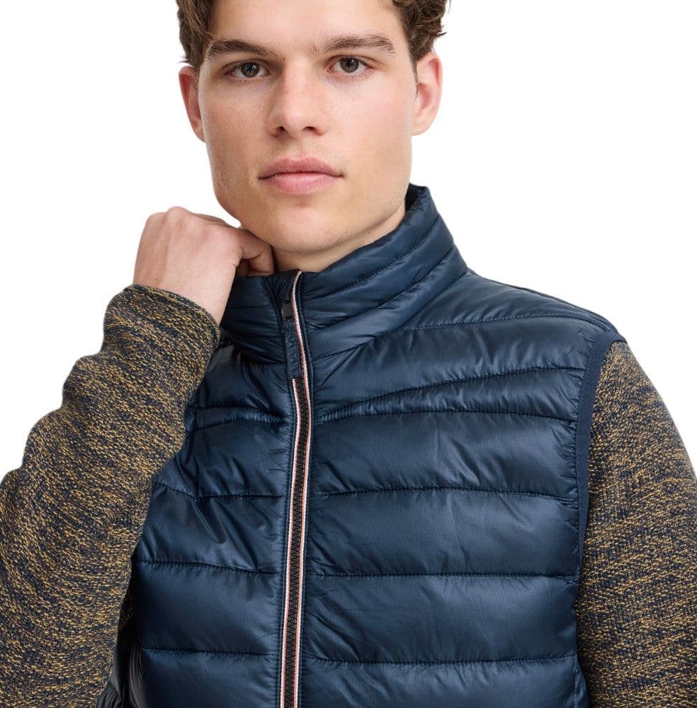 Blend gilet piumino smanicato blu 20717534 - 3