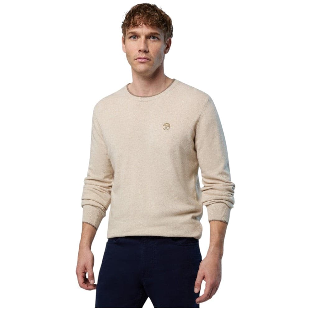 North Sails maglione pullover beige in misto cashmere 699775 - 2