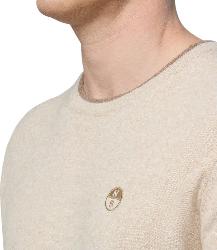 North Sails maglione pullover beige in misto cashmere 699775 - 3