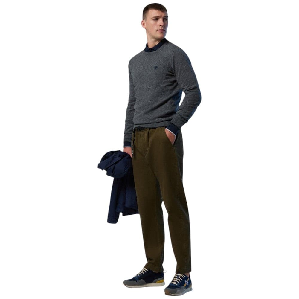 North Sails maglione pullover grigio in misto cashmere 699775 - 5