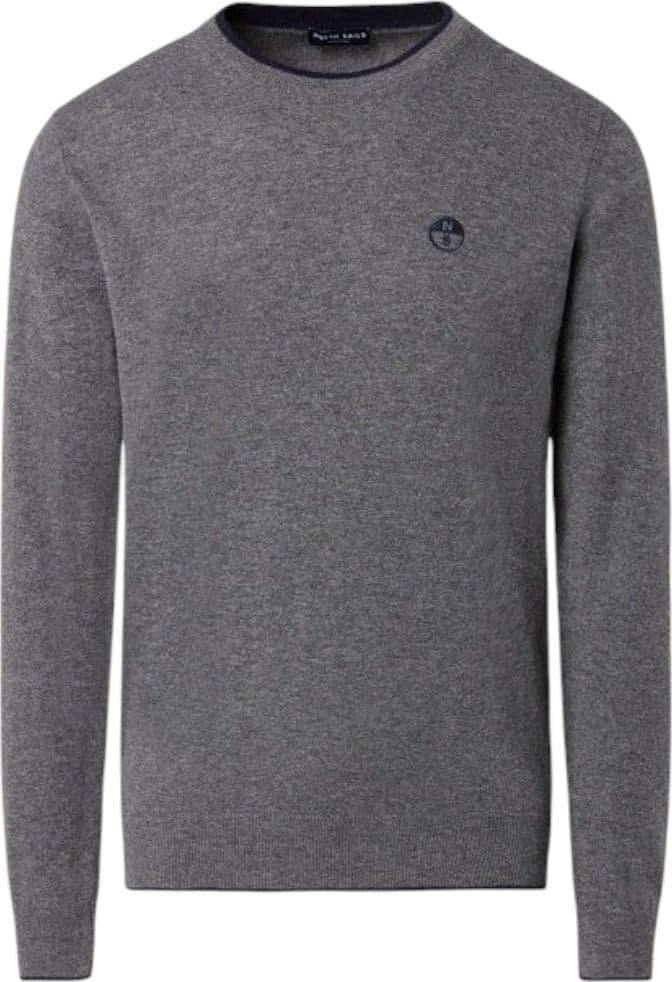 North Sails maglione pullover grigio in misto cashmere 699775 - 6