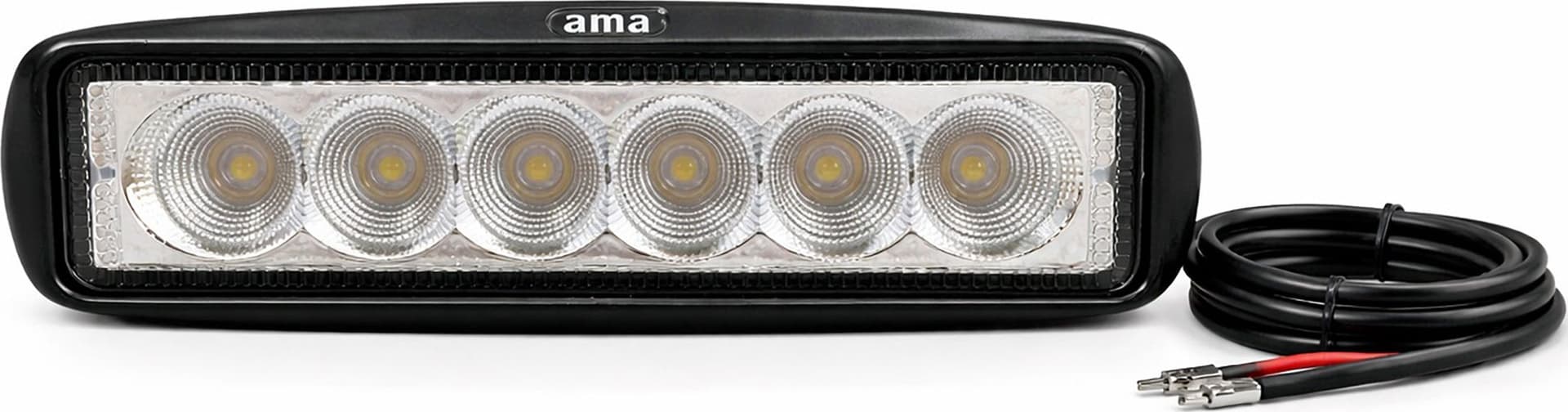 Faro da lavoro 6 LED a lungo raggio Spot 18W IP67 - 7