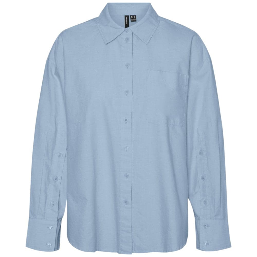 Vero Moda camicia oxford celeste Nellie 10321451 - 2