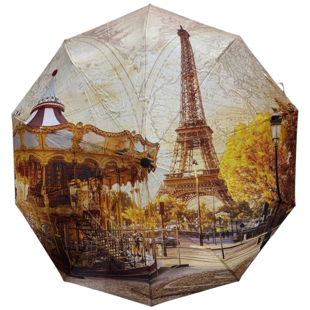 YNot Ombrello Ripiegabile Parigi Open/Close Poliestere con Fodera - 3