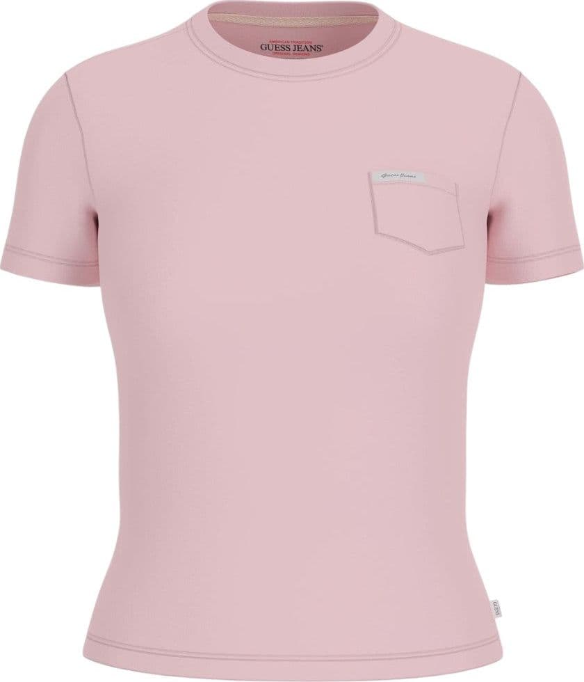 Guess Jeans t-shirt rosa con taschino W5RI52 J1314 A61U - 3