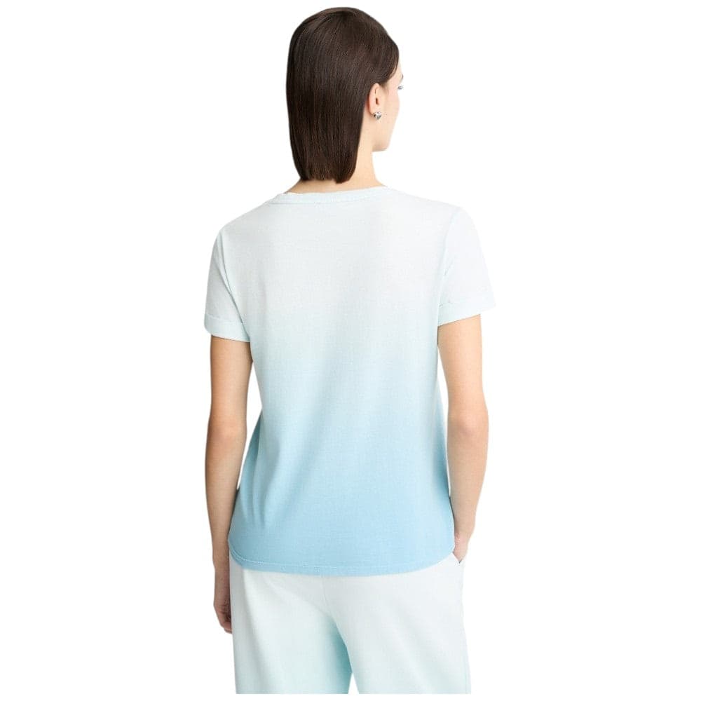 Liu Jo t-shirt azzurro logo con strass TA5267JS923 M9112 - 3
