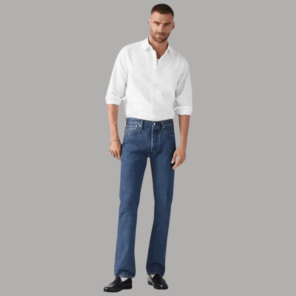 Jeans Levi's 501 uomo 5 tasche stonewash - 3