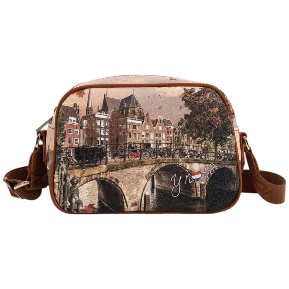 YNot borsa a tracolla camera case stampa grafica cuoio YES620F4