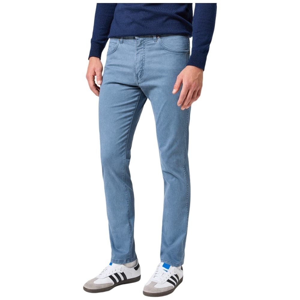 Wrangler pantaloni slim tapered avion Larston Grisaille 112356818