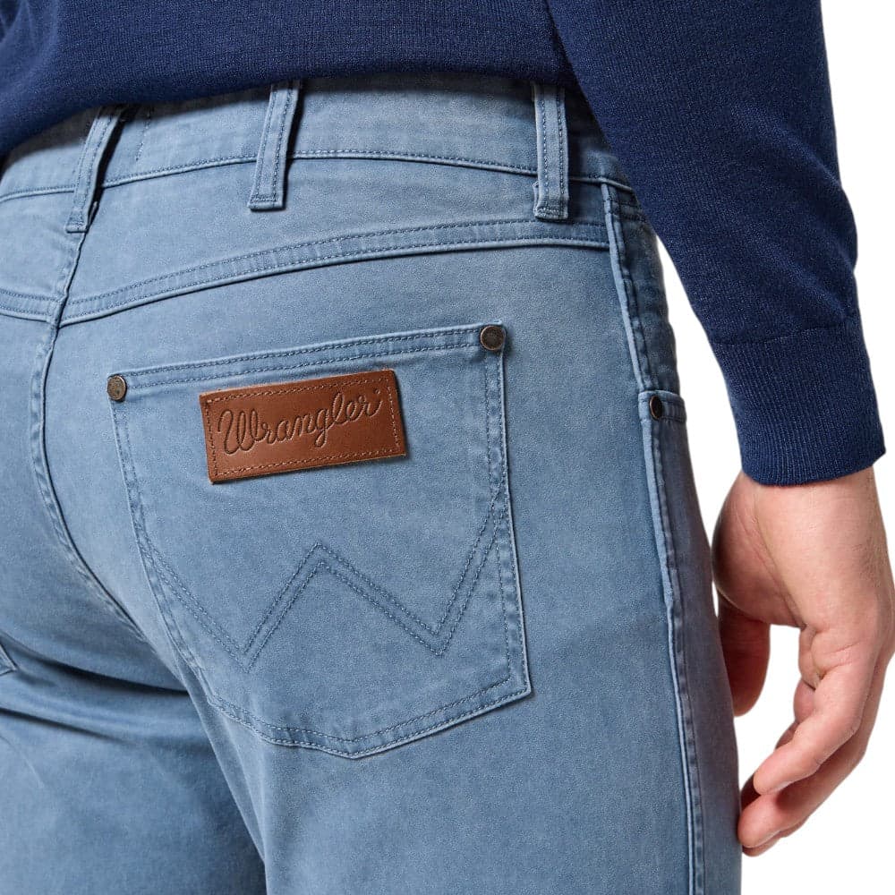 Wrangler pantaloni slim tapered avion Larston Grisaille 112356818 - 5