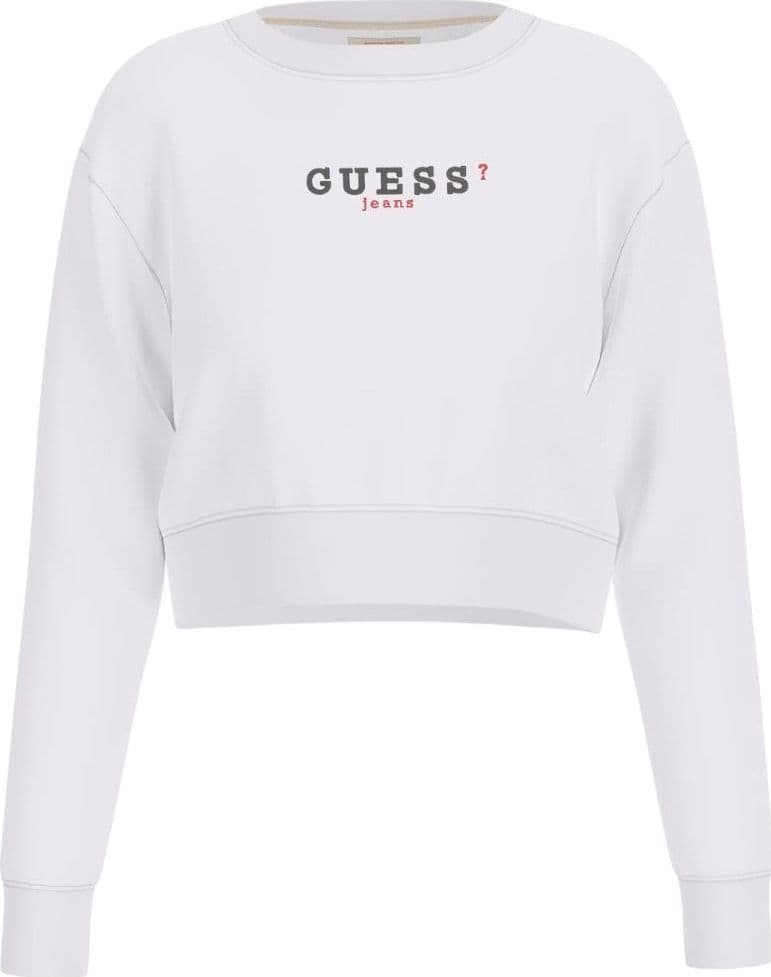 Guess jeans felpa bianca W5RQ28 K68I4 G011 - 3