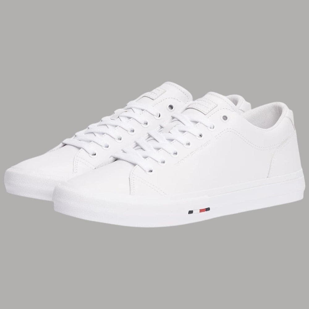 Tommy Hilfiger sneakers in pelle con suola vulcanizzata e dettaglio iconico - 2
