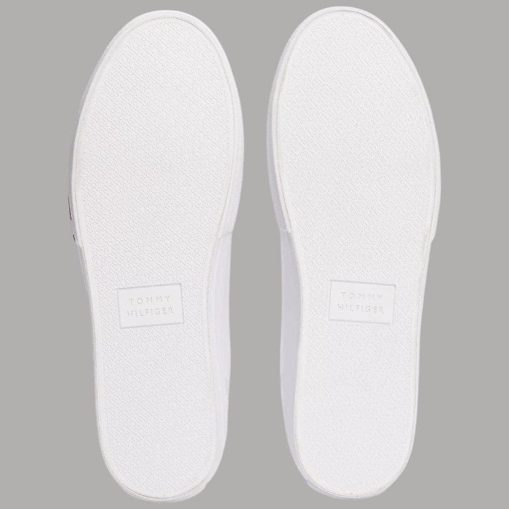 Tommy Hilfiger sneakers in pelle con suola vulcanizzata e dettaglio iconico - 7
