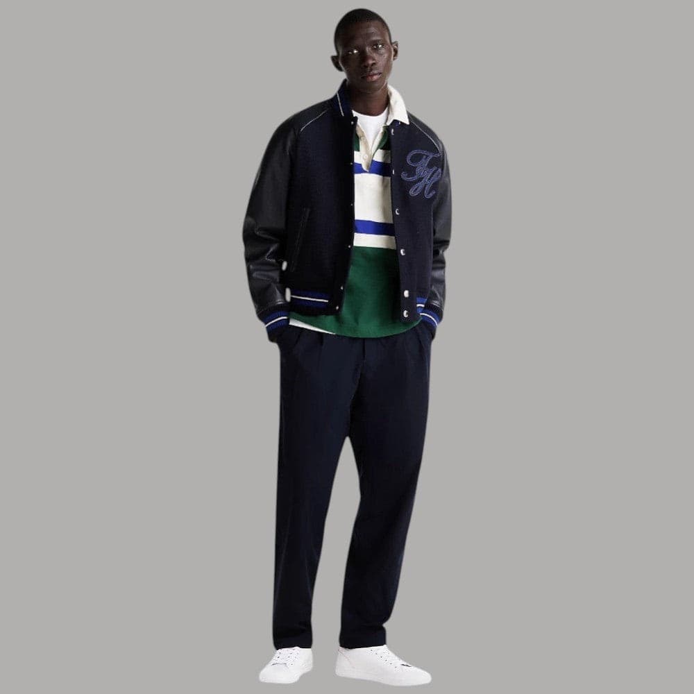 Tommy Hilfiger sneakers in pelle con suola vulcanizzata e dettaglio iconico - 8