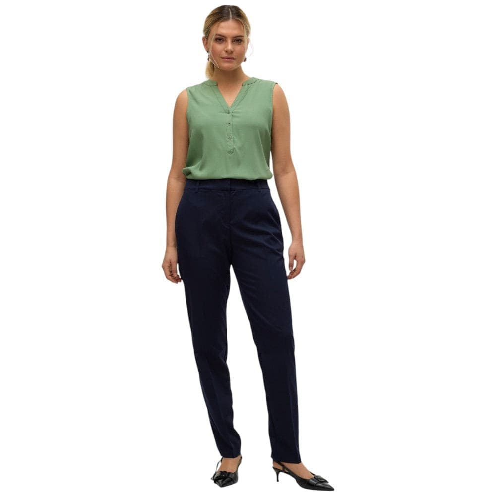 Vero Moda pantaloni blu tapered Nila 10320940 - 4