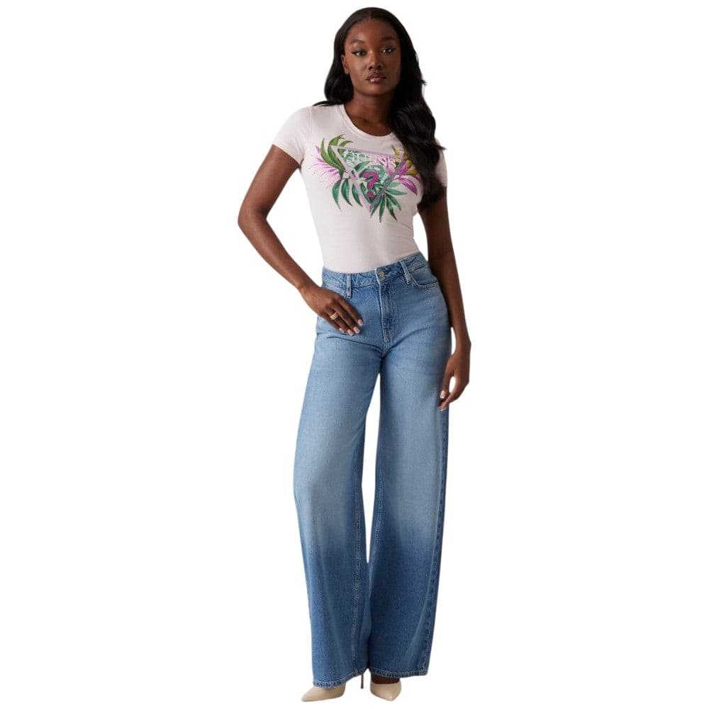 Guess t-shirt rosa Leaf Triangle W5GI07 J1314 A60W - 4