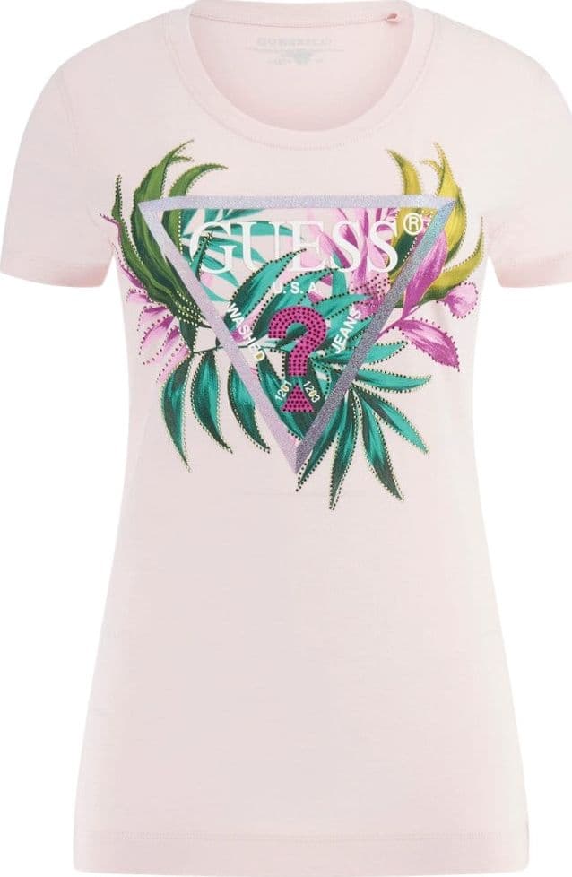 Guess t-shirt rosa Leaf Triangle W5GI07 J1314 A60W - 5
