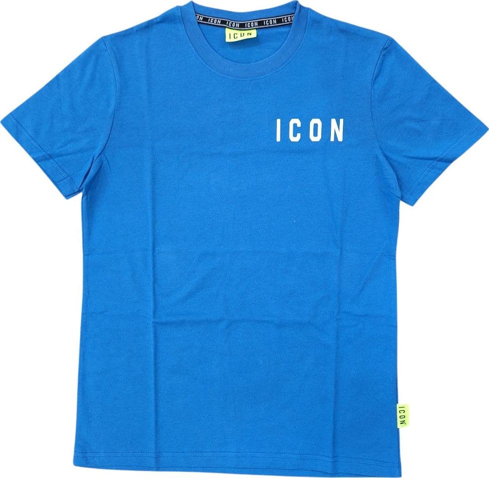 ICON t-shirt blu oceano logo lato cuore ICUS2S5T022 - 3