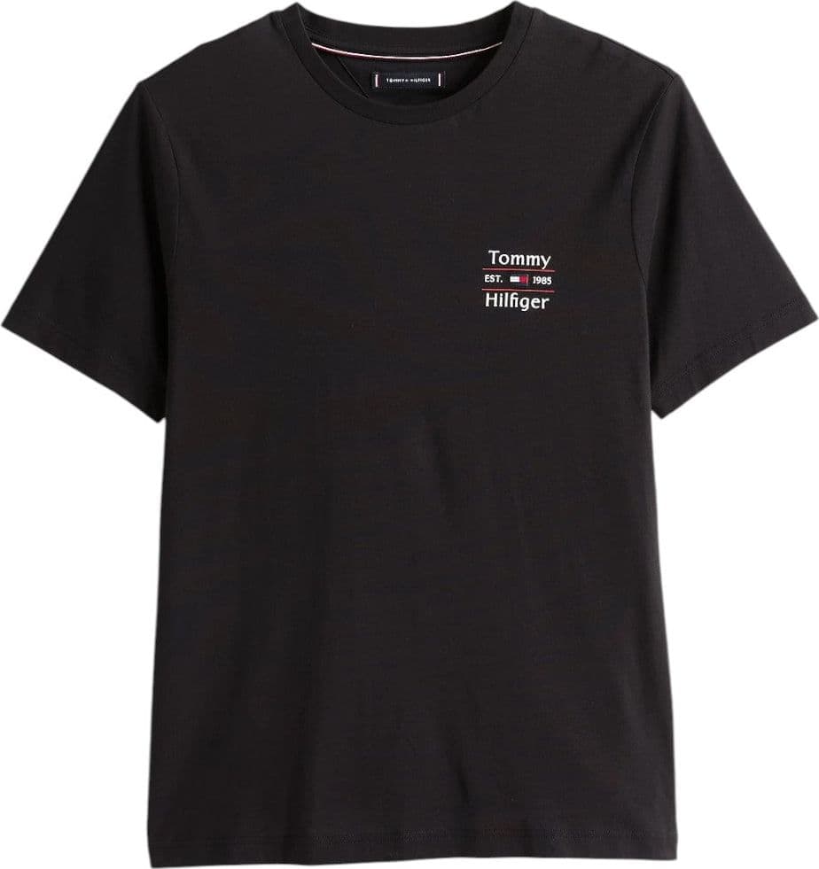 Tommy Hilfiger t-shirt nera con stampa MW0MW38622BDS