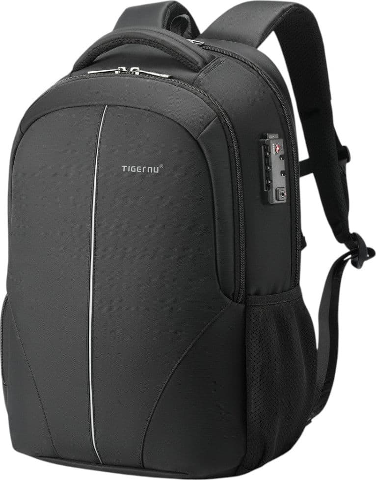 Tigernu Zaino da Viaggio Impermeabile TSA USB per Laptop 15.6'' 22L Nero - 2