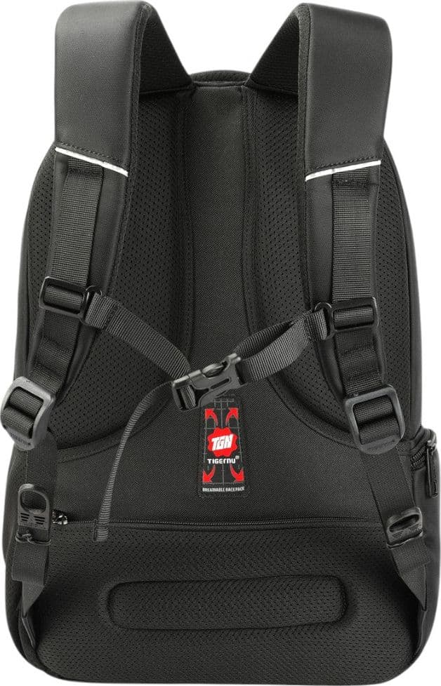 Tigernu Zaino da Viaggio Impermeabile TSA USB per Laptop 15.6'' 22L Nero - 3