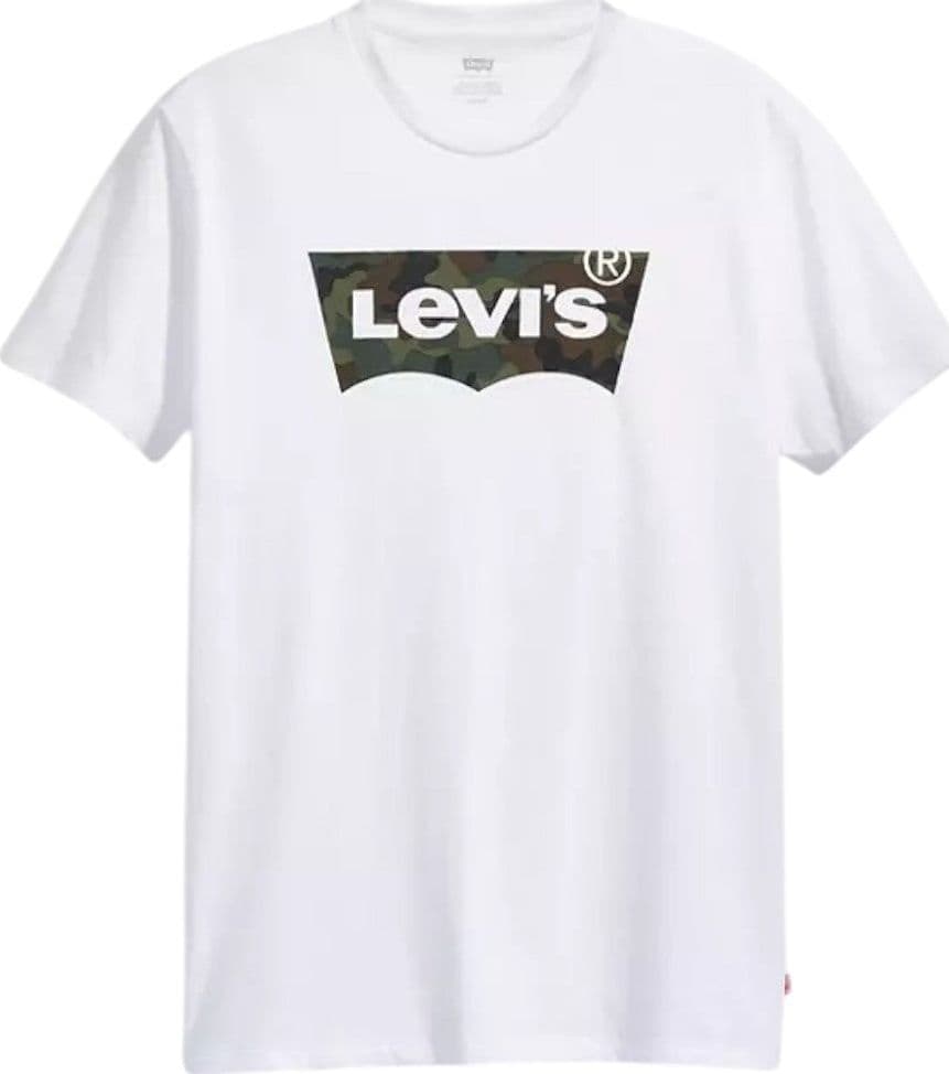 Levi's t-shirt bianca logo grande camo 224890163 - 4