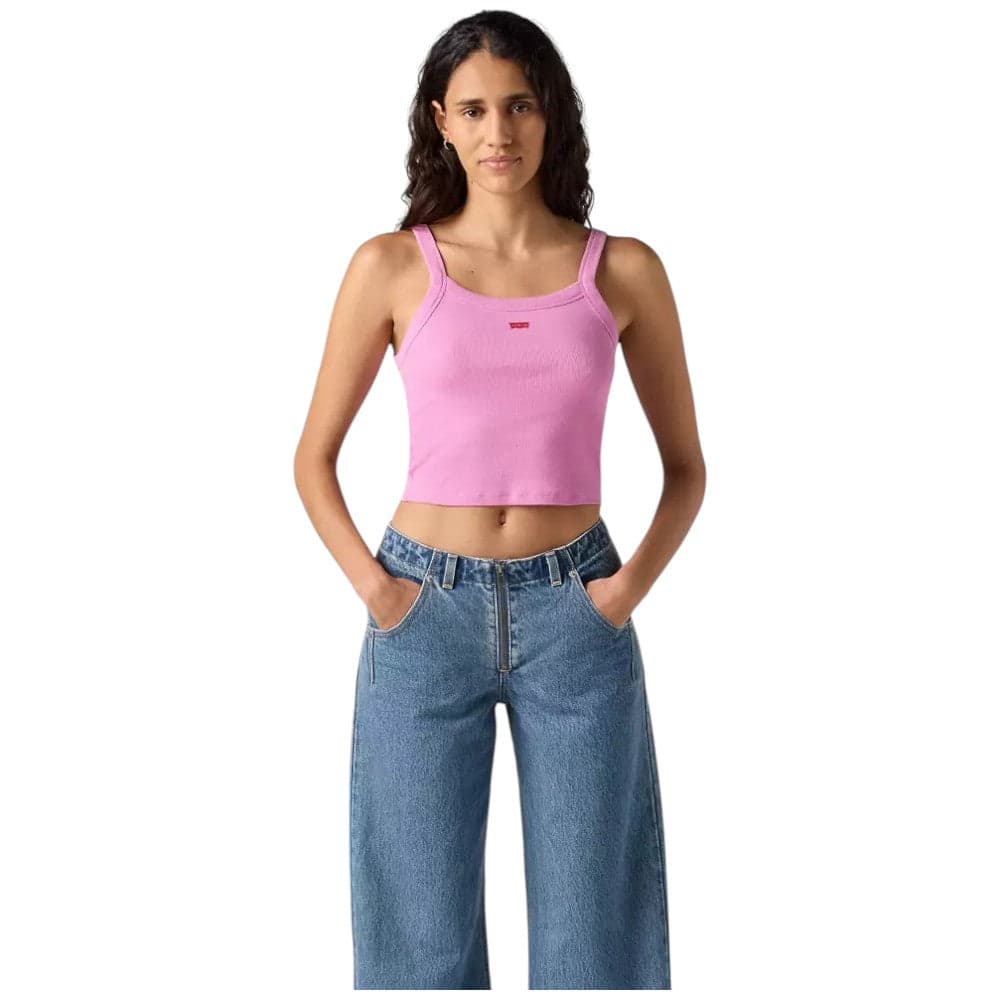 Levi's canotta rosa logo piccolo A74200018 - 5