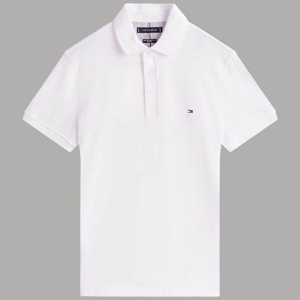 Tommy Hilfiger Polo Uomo Slim Fit Biologico Flex Bianca - 5