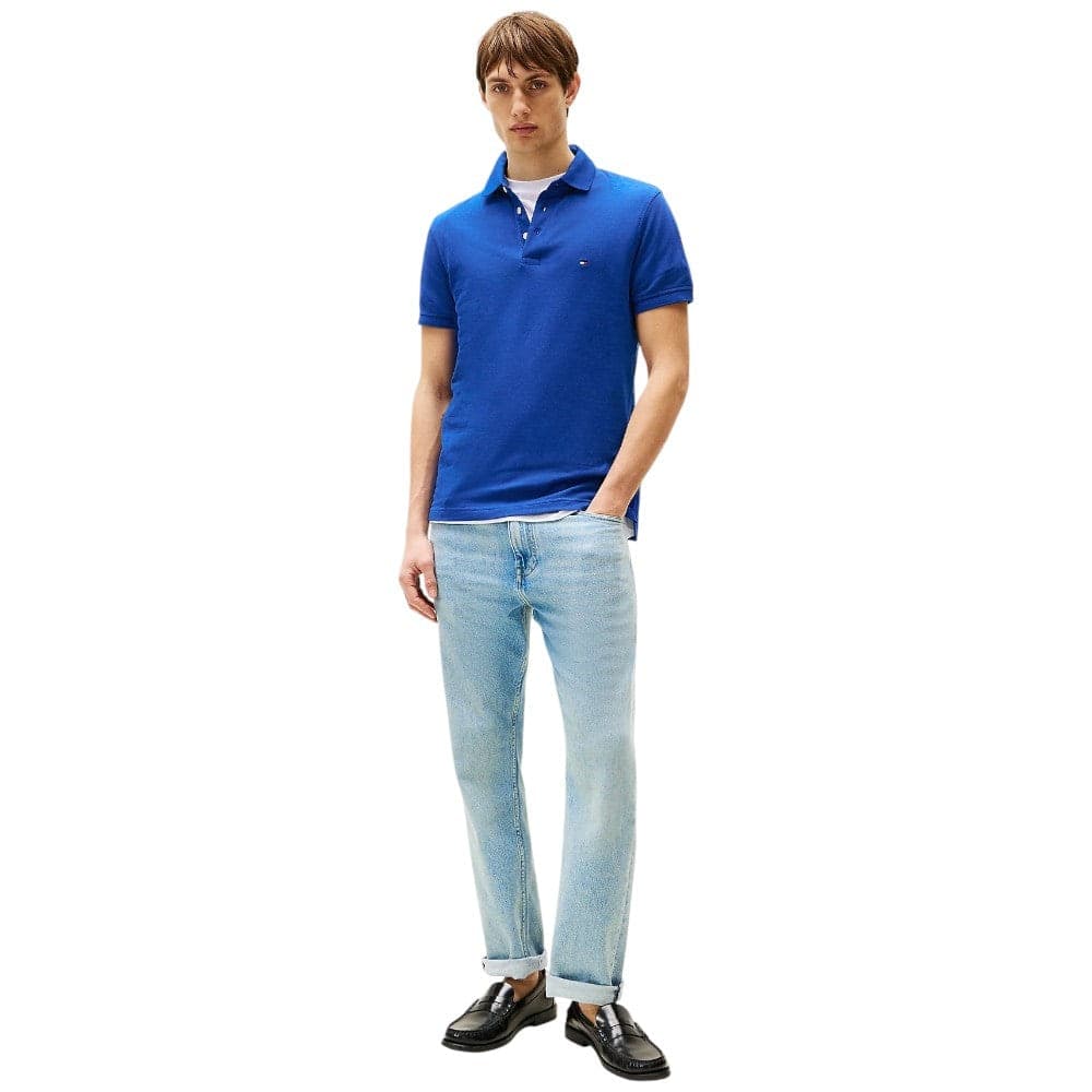 Tommy Hilfiger maglietta polo blu royal TH 1985 MW0MW17771D03 - 4