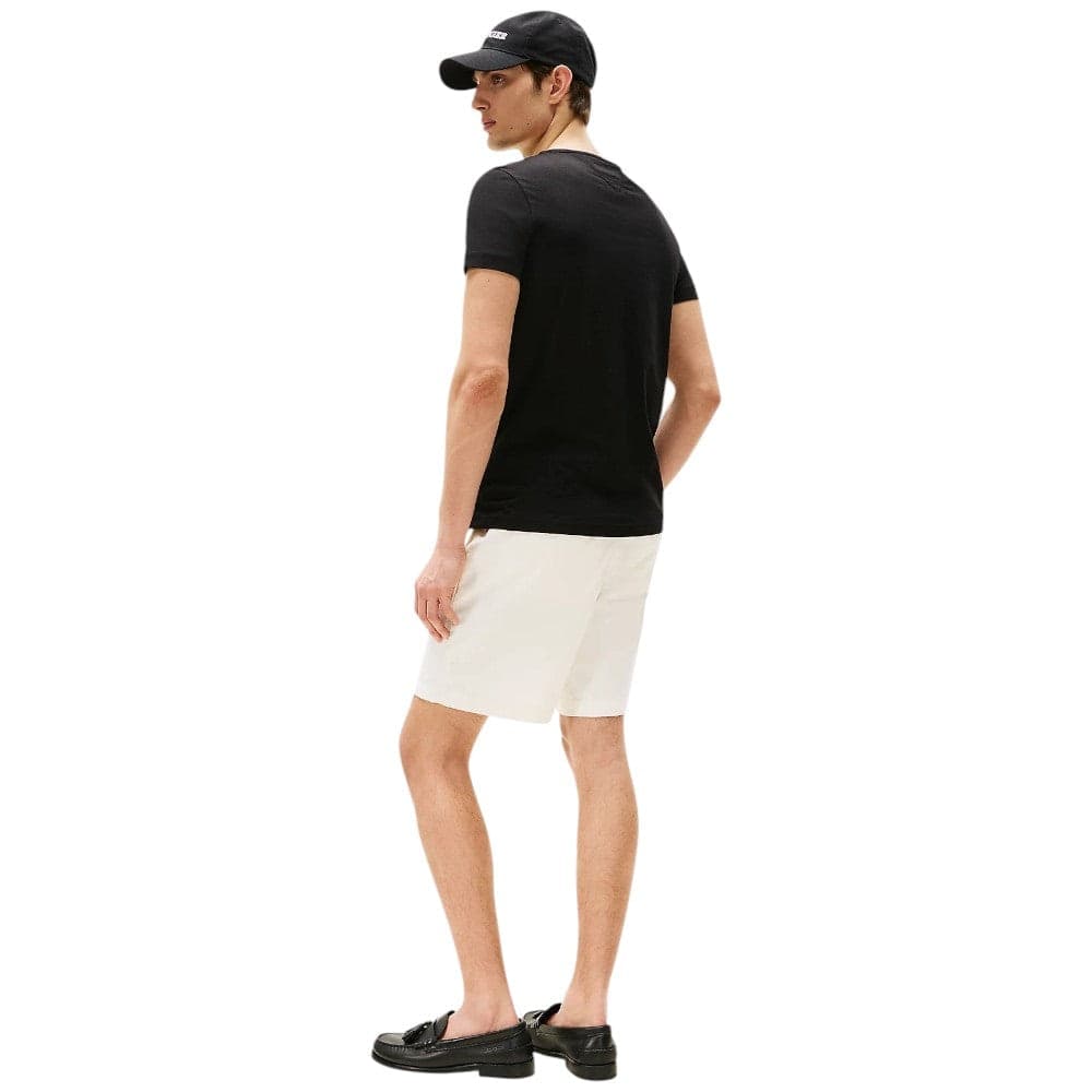 Tommy Hilfiger t-shirt nera stretch slim MW0MW27539BDS - 4
