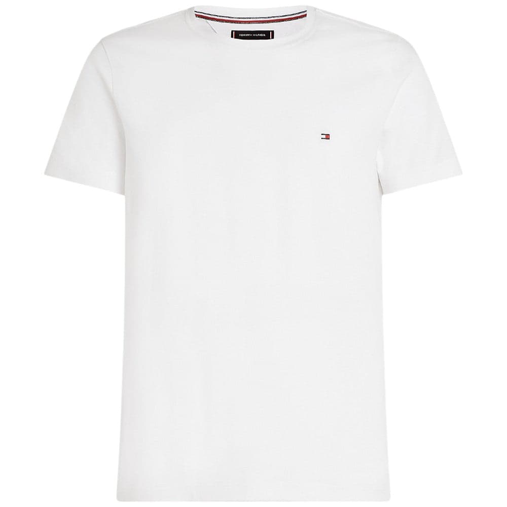 Tommy Hilfiger t-shirt bianca stretch slim MW0MW27539YBR - 5
