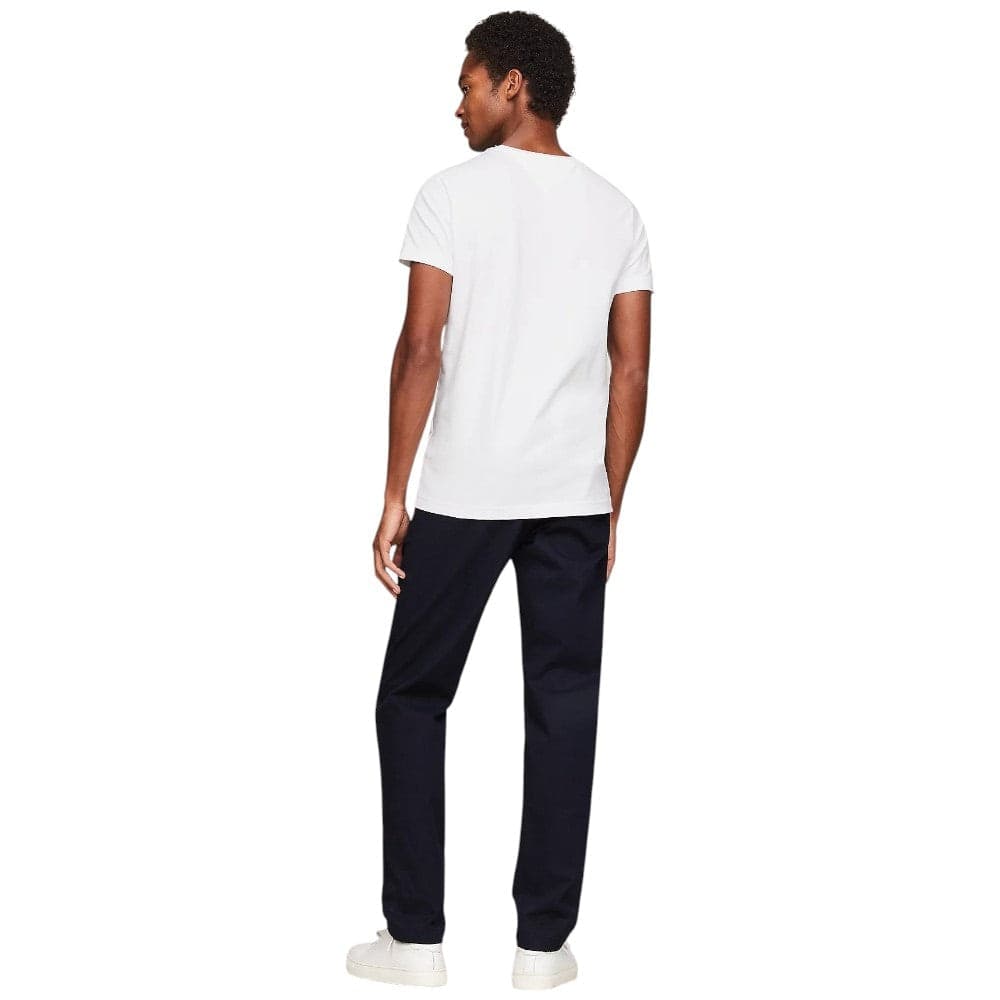Tommy Hilfiger t-shirt bianca stretch slim MW0MW27539YBR - 4