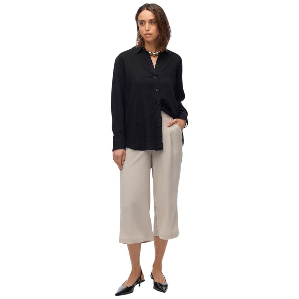 Vero Moda pantaloni coulotte beige Coco 10289453 - 4