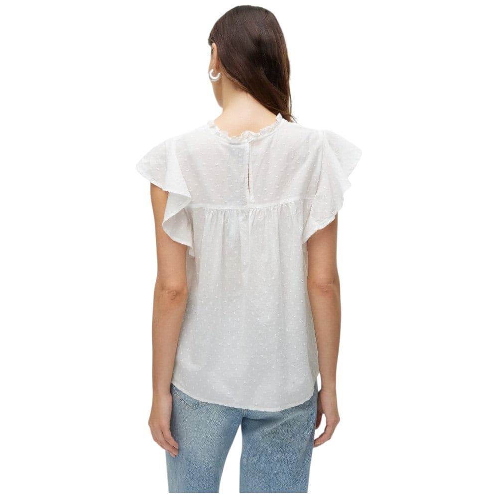 Vero Moda top bianco in pizzo Trine 10301205 - 3